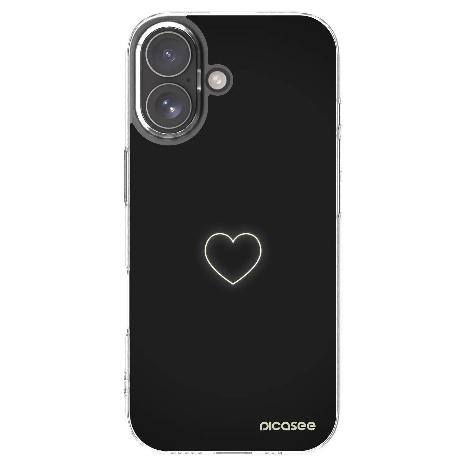 Picasee Apple iPhone 17 Hülle - Transparentes Silikon - Heart