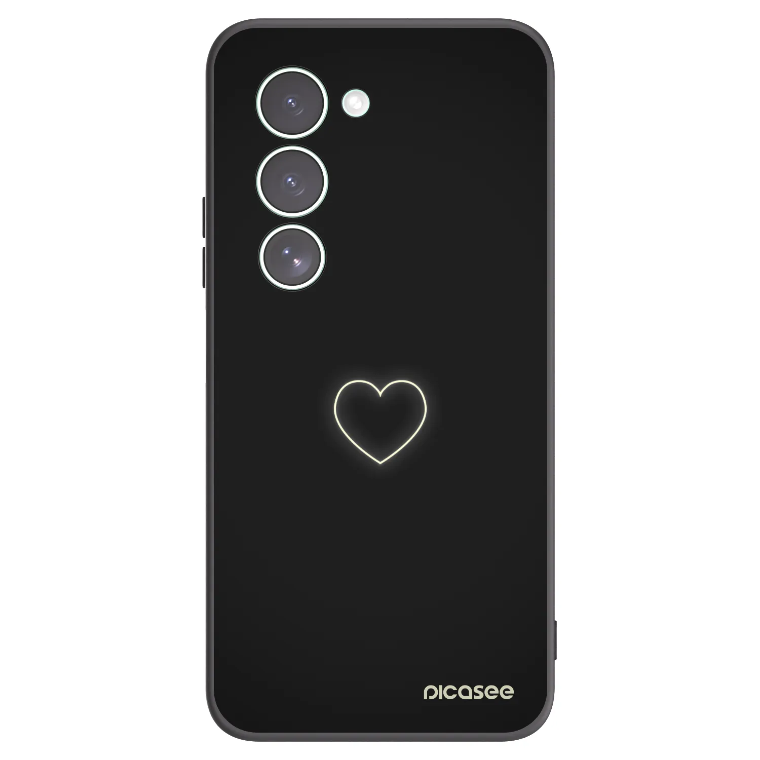 Picasee Xiaomi Redmi 15 5G Hülle - Schwarzes Silikon - Heart