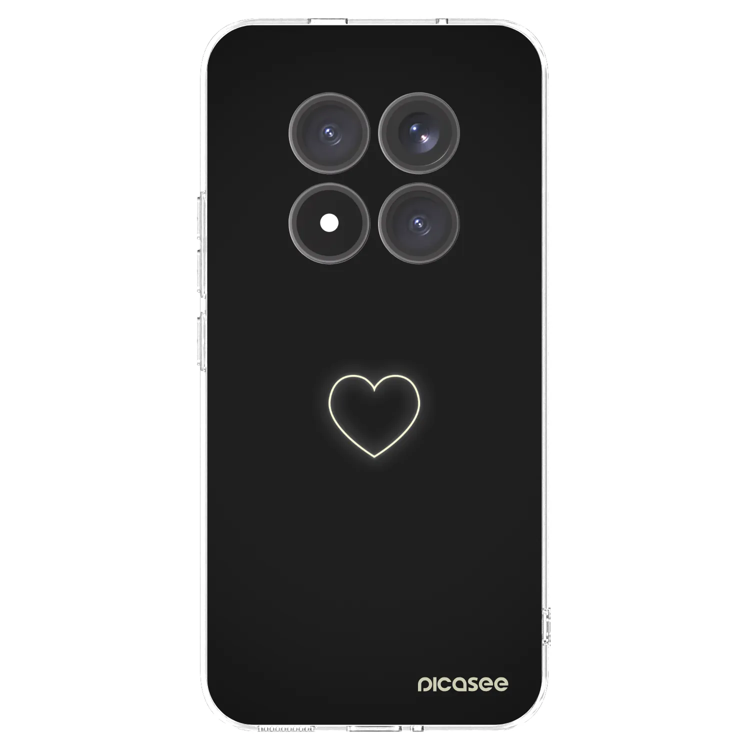 Picasee Xiaomi Redmi Note 15 Pro+ Hülle - Transparentes Silikon - Heart
