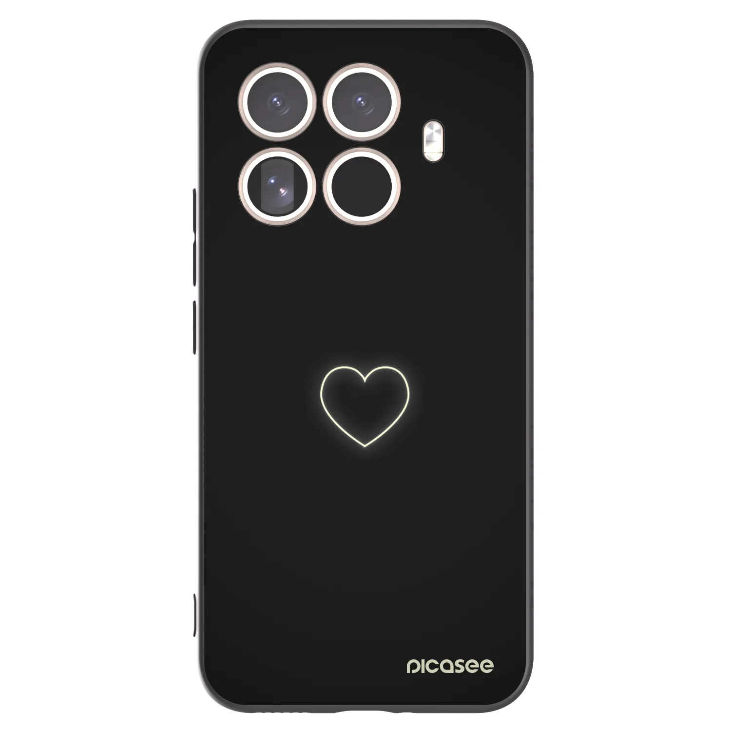 Picasee Xiaomi 15T Pro Hülle - Schwarzes Silikon - Heart