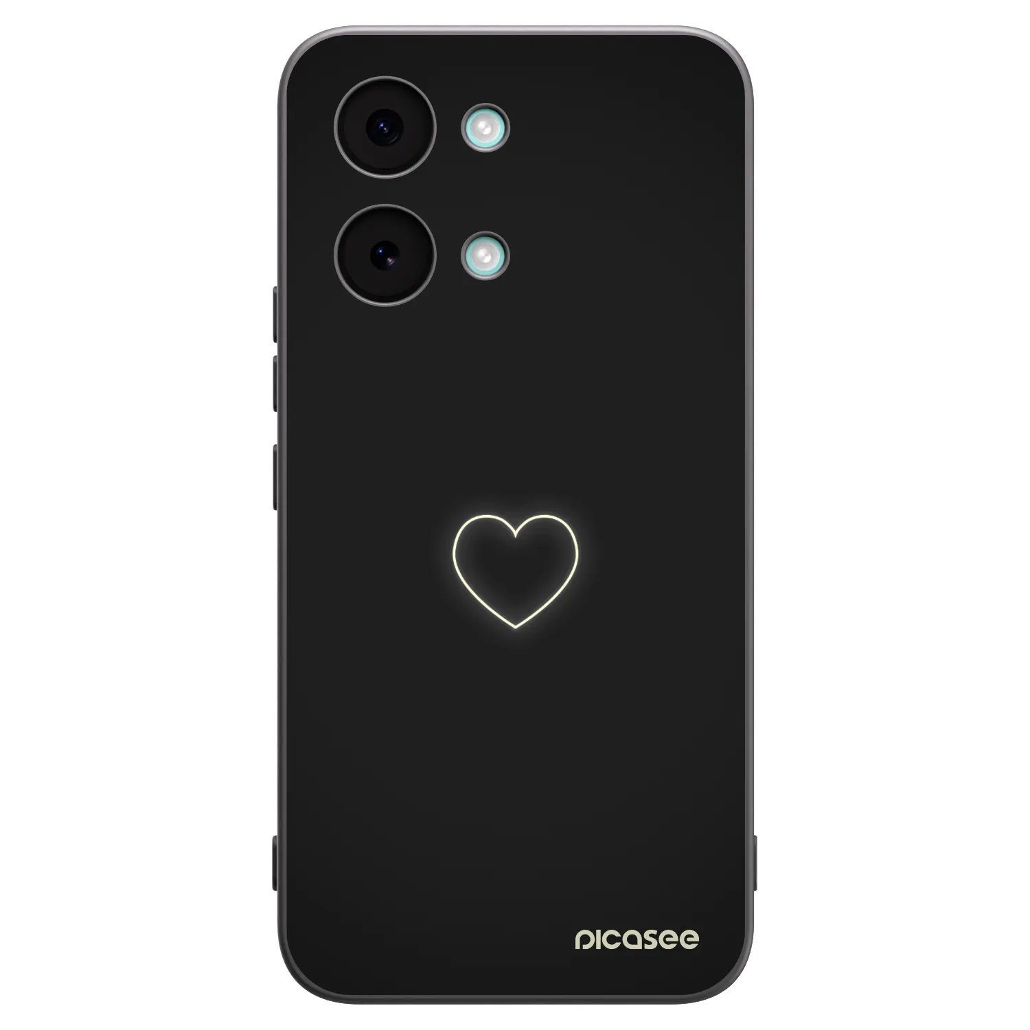 Picasee Xiaomi Poco X8 Pro Max Hülle - Schwarzes Silikon - Heart
