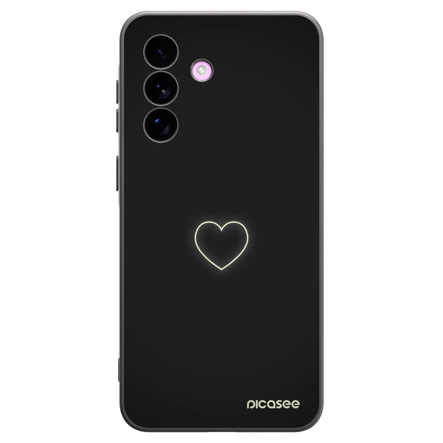 Picasee Samsung Galaxy A57 5G Hülle - Schwarzes Silikon - Heart