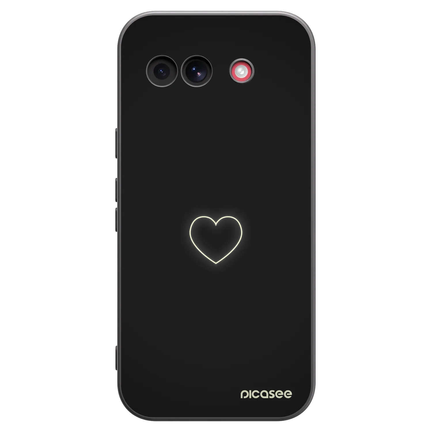 Picasee Google Pixel 10a Hülle - Schwarzes Silikon - Heart
