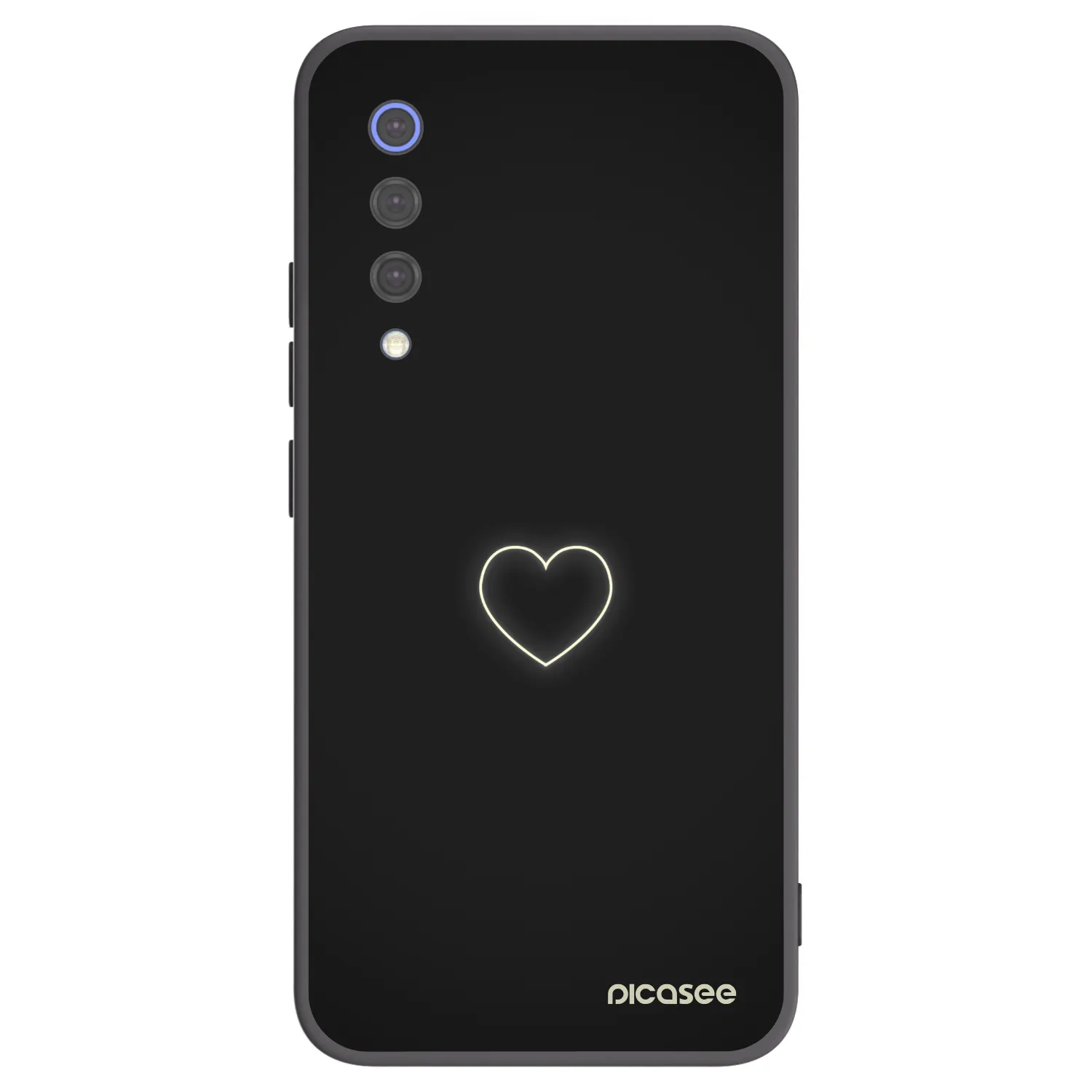 Picasee Xiaomi Mi 9 SE Hülle - Schwarzes Silikon - Heart