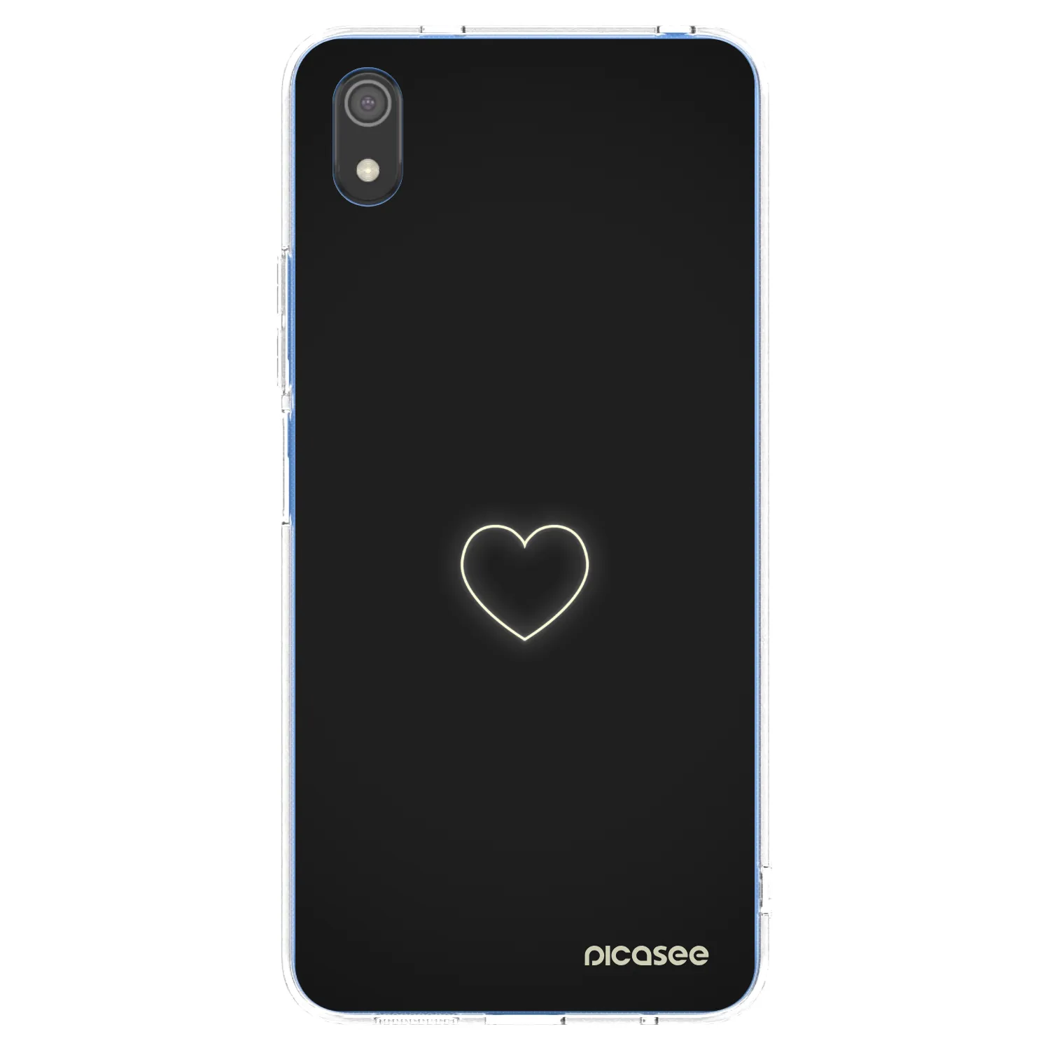Picasee Xiaomi Redmi 7A Hülle - Transparentes Silikon - Heart