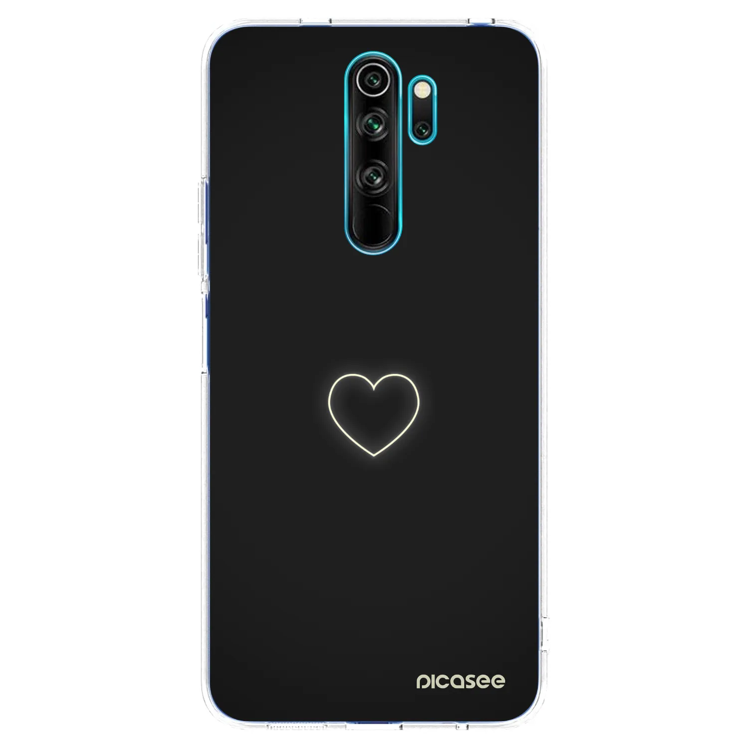 Picasee Xiaomi Redmi Note 8 Pro Hülle - Transparentes Silikon - Heart
