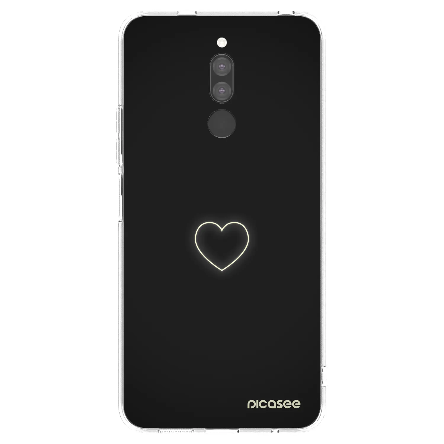 Picasee Xiaomi Redmi 8 Hülle - Transparentes Silikon - Heart