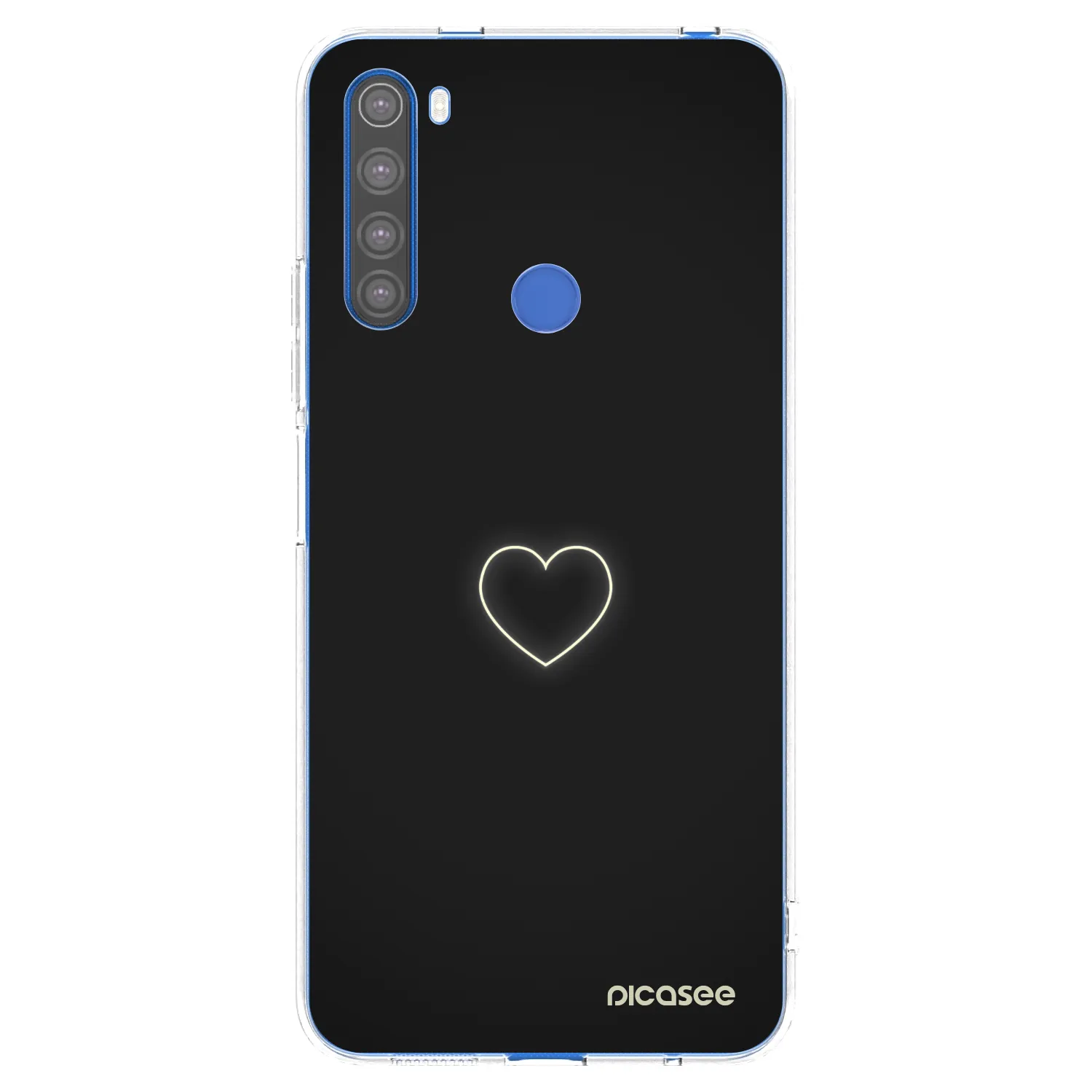Picasee Xiaomi Redmi Note 8T Hülle - Transparentes Silikon - Heart