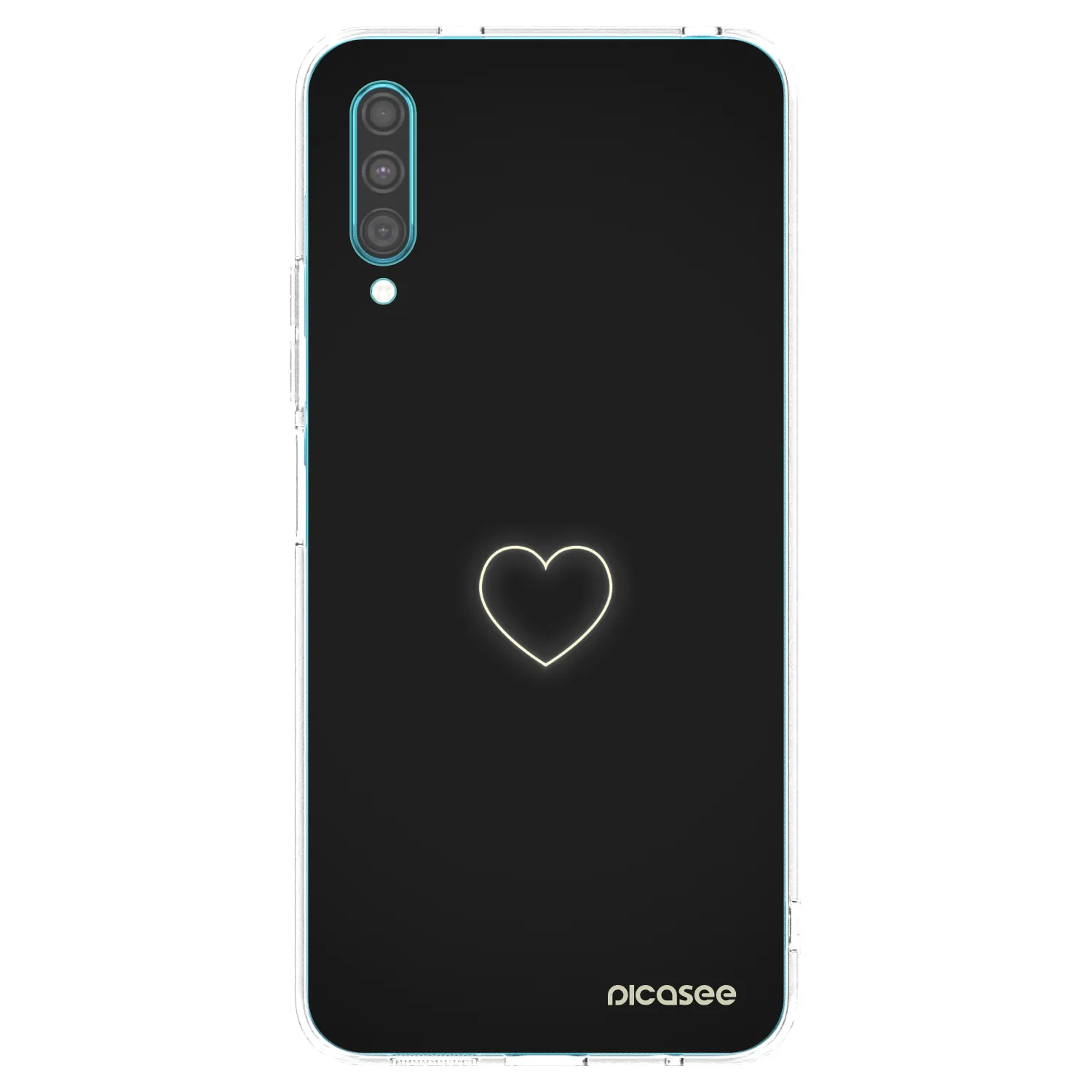 Picasee Samsung Galaxy A30s A307F Hülle - Transparentes Silikon - Heart