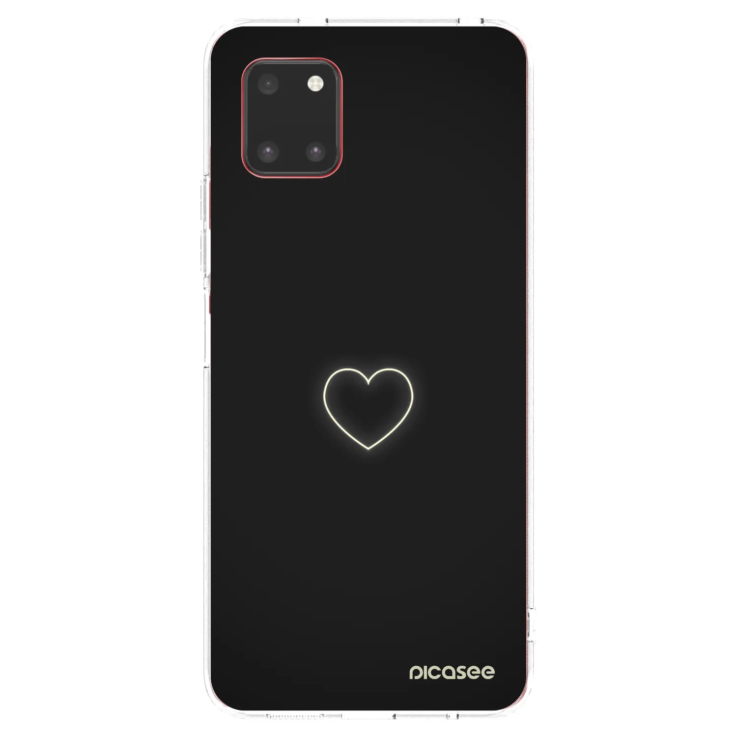 Picasee Samsung Galaxy Note 10 Lite N770F Hülle - Transparentes Silikon - Heart