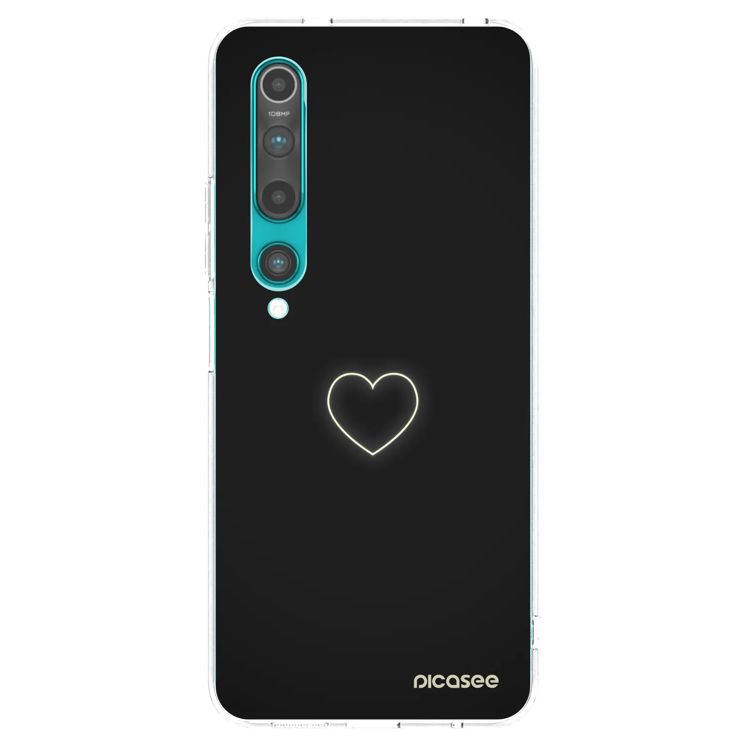 Picasee Xiaomi Mi 10 Hülle - Transparentes Silikon - Heart