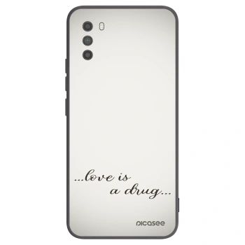 Picasee Xiaomi Poco M3 Hülle - Schwarzes Silikon - Love is a drug