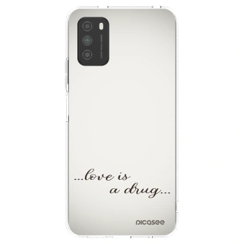 Picasee Xiaomi Poco M3 Hülle - Transparentes Silikon - Love is a drug