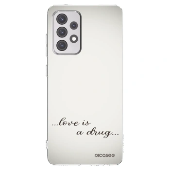 Picasee Samsung Galaxy A52 5G A525F Hülle - Transparentes Silikon - Love is a drug