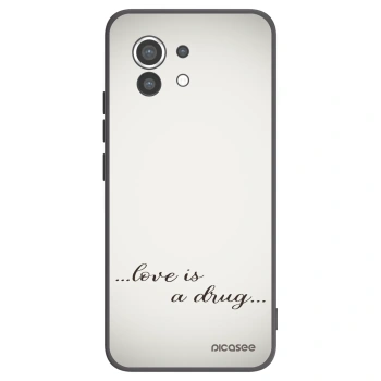 Picasee Xiaomi Mi 11 Hülle - Schwarzes Silikon - Love is a drug