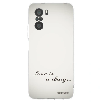 Picasee Xiaomi Poco F3 Hülle - Transparentes Silikon - Love is a drug