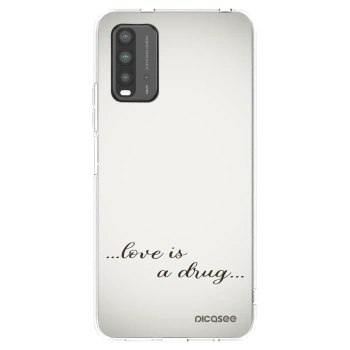 Picasee Xiaomi Redmi 9T Hülle - Transparentes Silikon - Love is a drug