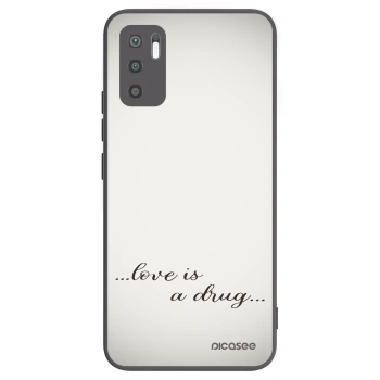 Picasee Xiaomi Redmi Note 10 5G Hülle - Schwarzes Silikon - Love is a drug