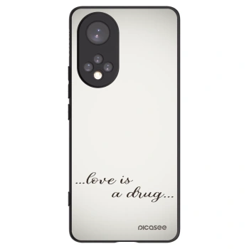 Picasee Huawei Nova 9 Hülle - Schwarzes Silikon - Love is a drug