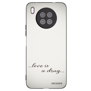 Picasee Huawei Nova 8i Hülle - Schwarzes Silikon - Love is a drug