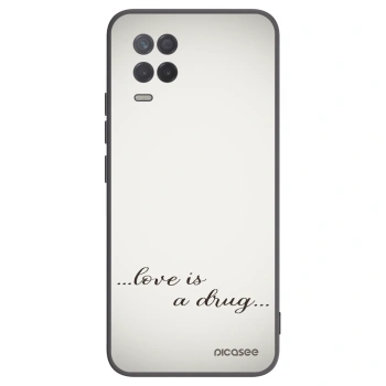 Picasee Realme 8 5G Hülle - Schwarzes Silikon - Love is a drug