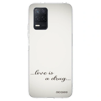 Picasee Realme 8 5G Hülle - Transparentes Silikon - Love is a drug