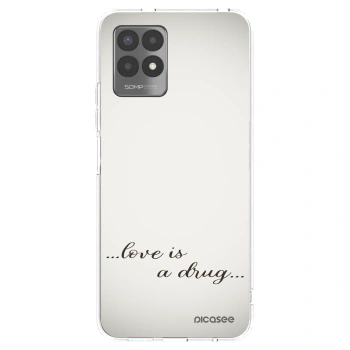 Picasee Realme 8i Hülle - Transparentes Silikon - Love is a drug