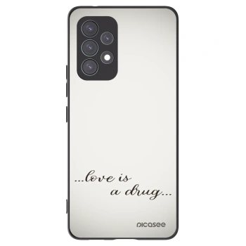 Picasee Samsung Galaxy A53 5G A536 Hülle - Schwarzes Silikon - Love is a drug