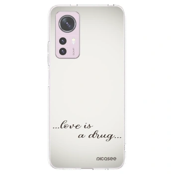 Picasee Xiaomi 12 Hülle - Transparentes Silikon - Love is a drug