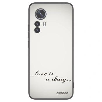 Picasee Xiaomi 12 Pro Hülle - Schwarzes Silikon - Love is a drug