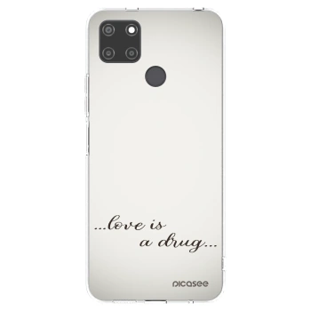 Picasee Realme C21Y Hülle - Transparentes Silikon - Love is a drug