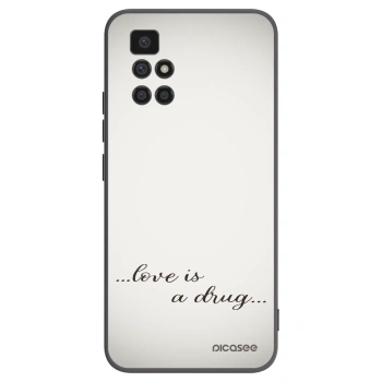 Picasee Xiaomi Redmi 10 (2022) Hülle - Schwarzes Silikon - Love is a drug