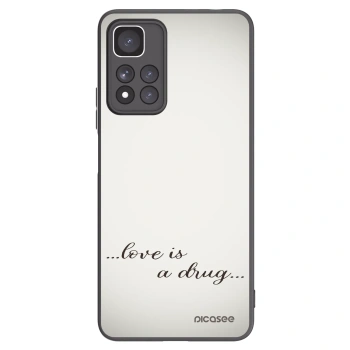 Picasee Xiaomi Redmi Note 11 Pro+ 5G Hülle - Schwarzes Silikon - Love is a drug