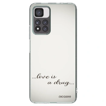 Picasee Xiaomi Redmi Note 11 Pro+ 5G Hülle - Transparentes Silikon - Love is a drug