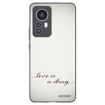 Picasee Xiaomi 12T Hülle - Schwarzes Silikon - Love is a drug