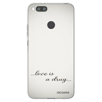Picasee Xiaomi Redmi A1 Hülle - Transparentes Silikon - Love is a drug