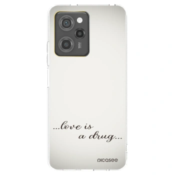 Picasee Xiaomi Poco X5 Pro Hülle - Transparentes Silikon - Love is a drug