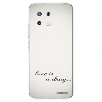 Picasee Xiaomi 13 Pro Hülle - Transparentes Silikon - Love is a drug