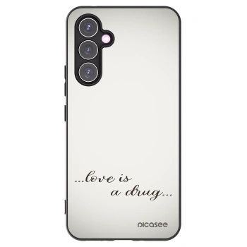 Picasee Samsung Galaxy A54 5G A546B Hülle - Schwarzes Silikon - Love is a drug