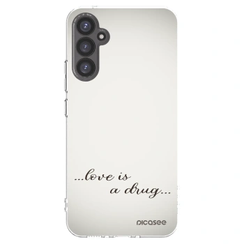 Picasee Samsung Galaxy A34 5G A346B Hülle - Transparentes Silikon - Love is a drug