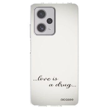 Picasee Xiaomi Redmi Note 12 Pro+ 5G Hülle - Transparentes Silikon - Love is a drug