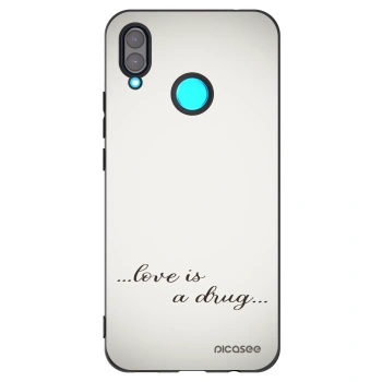 Picasee Huawei Nova 3 Hülle - Schwarzes Silikon - Love is a drug