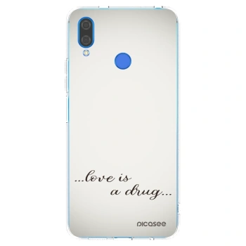 Picasee Huawei Nova 3 Hülle - Transparentes Silikon - Love is a drug