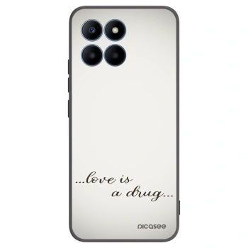 Picasee Honor 70 Lite Hülle - Schwarzes Silikon - Love is a drug