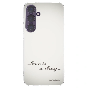 Picasee Samsung Galaxy S24+ S926B 5G Hülle - Transparentes Silikon - Love is a drug