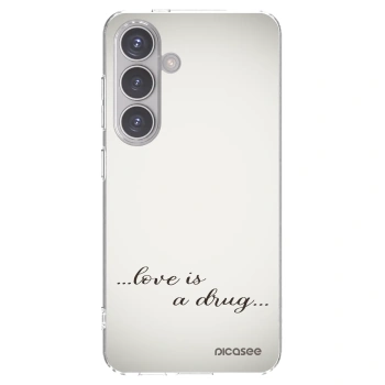 Picasee Samsung Galaxy S24 S921B 5G Hülle - Transparentes Silikon - Love is a drug