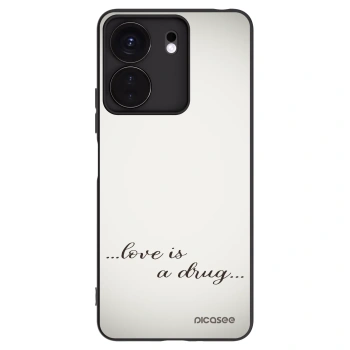 Picasee Xiaomi Redmi 13C 4G Hülle - Schwarzes Silikon - Love is a drug