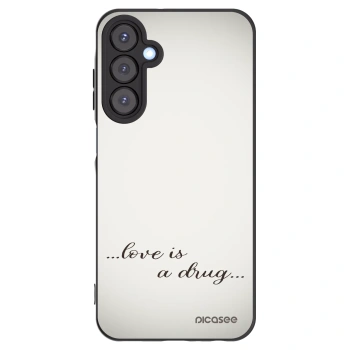 Picasee Samsung Galaxy A25 A256B 5G Hülle - Schwarzes Silikon - Love is a drug