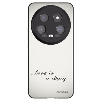 Picasee Xiaomi 14 Ultra Hülle - Schwarzes Silikon - Love is a drug