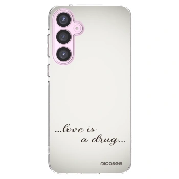 Picasee Samsung Galaxy A55 5G A556B Hülle - Transparentes Silikon - Love is a drug